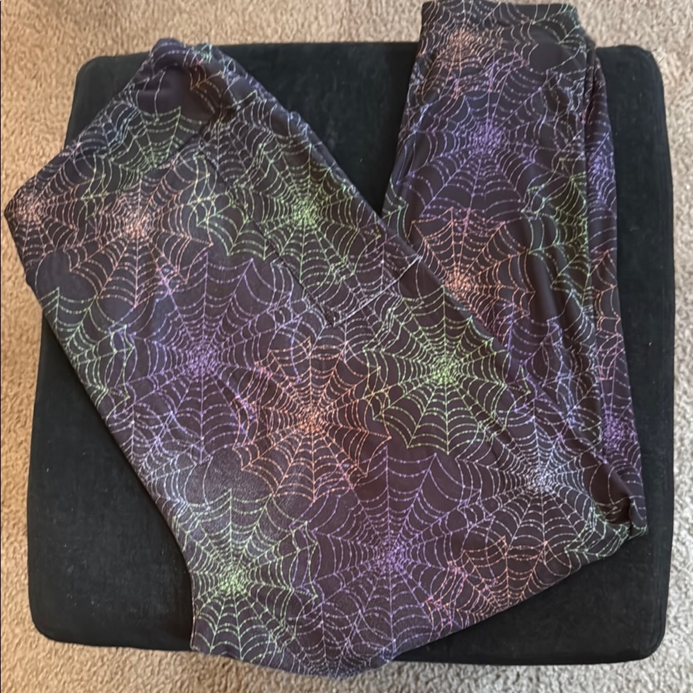Colorful Spider Web Leggings - TC
